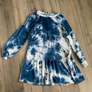 1STATE tie dye sweatshirt dress